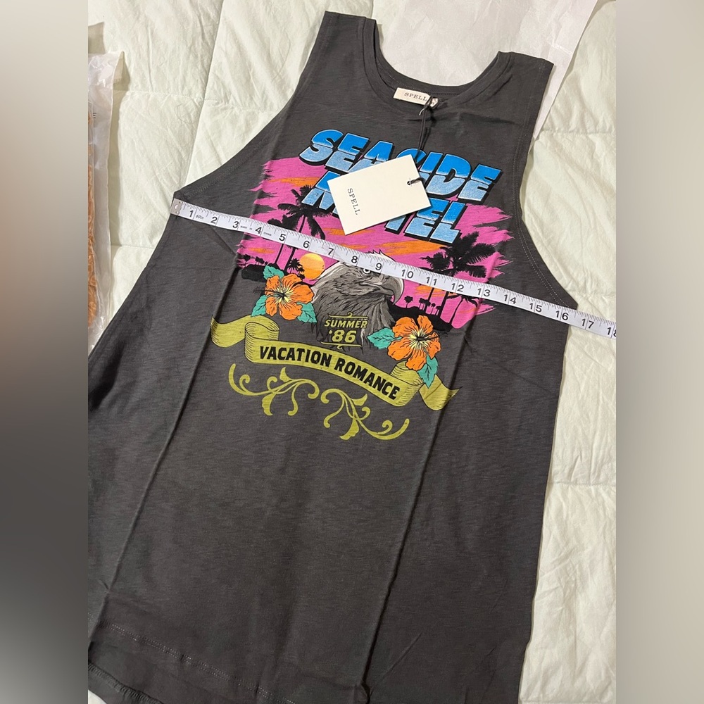 Spell Seaside Motel Size XS Tank NWTs